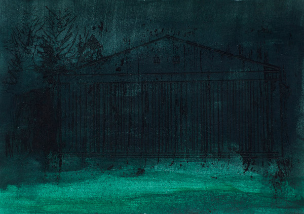 Sans titre, 2012. Mixed media on paper. 15 x 21 cm. Catherine Lambermont