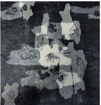 Jean-Jacques Jacob, sans titre, 2024, linogravure sur papier Japon, 60 x 50 cm 