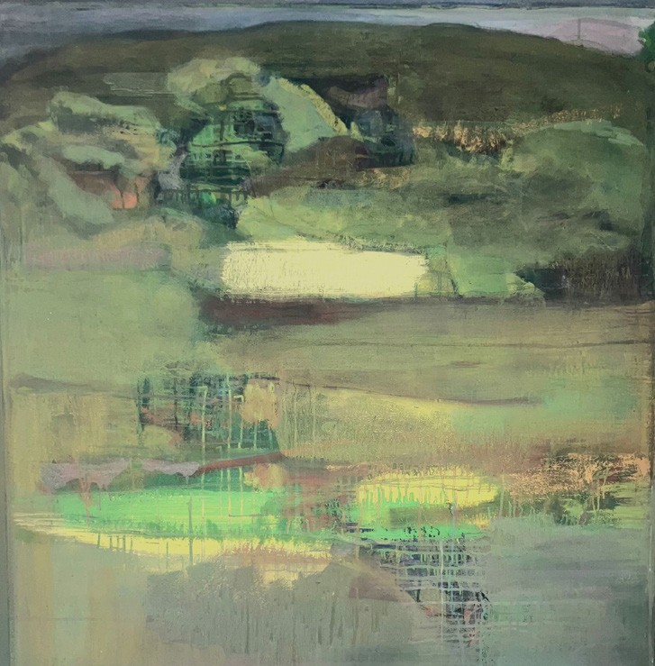 Jean-Pierre Ransonnet, Paysage avec prés, 2005-2007, 148 x 127,5 cm 