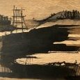Nadine Fabry, L'échafaudage, 2024, encre bois (…)