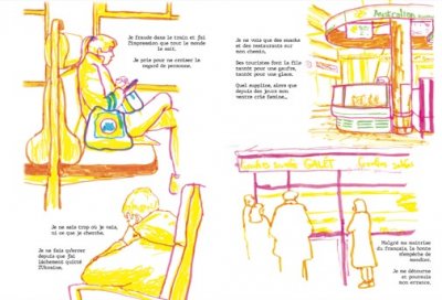 David Ghaye, Bac 2 BD, Errances, 2024, risographie 