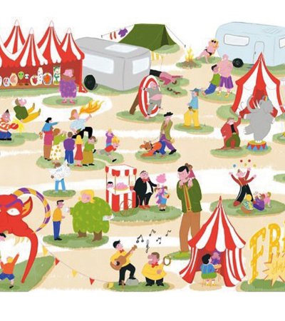 Lucie Levaux, Bac 2 Illu., Le Cirque, 2025, colorisation numérique